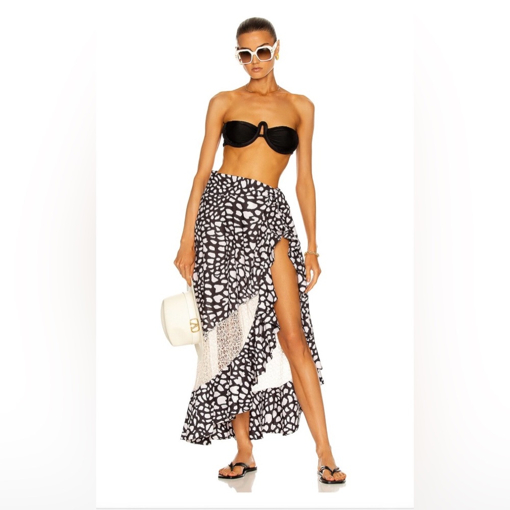 PATBO
Spotted Linen Wrap Skirt